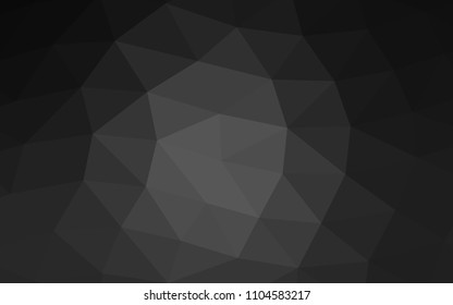 Dark Silver, Gray vector low poly low poly. A completely new color illustration in a vague style. Brand new style for your business design.