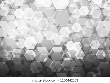Dark Silver, Gray vector low poly template. Colorful illustration in abstract style with gradient. A completely new design for your business.