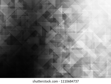 Dark Silver, Gray vector low poly low poly. A sample with polygonal shapes. The template can be used as a background for cell phones.