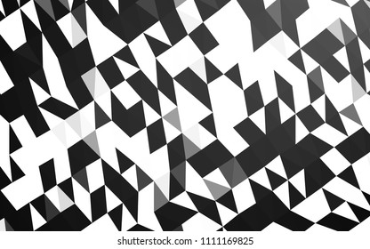 Dark Silver, Gray vector low poly texture. Shining illustration, which consist of triangles. A completely new design for your business.