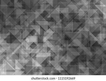 Dark Silver, Gray vector low poly low poly. Geometric illustration in Origami style with gradient.  Brand new design for your business.