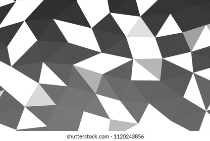Dark Silver, Gray vector low poly low poly. Brand new colored illustration in blurry style with gradient. A completely new template for your business design.