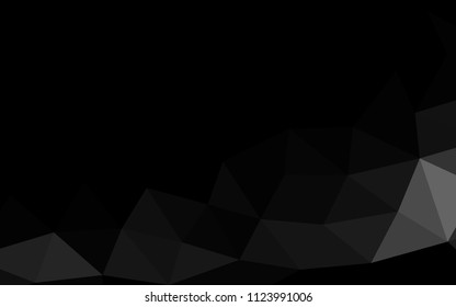 Dark Silver, Gray vector low poly . Modern geometrical abstract illustration with gradient. Brand new style for your business design.