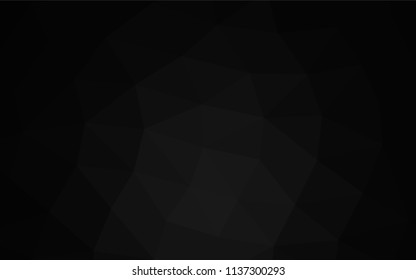 Dark Silver, Gray vector low poly background. Colorful illustration in abstract style with gradient. The best triangular design for your business.