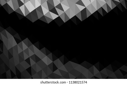 Dark Silver, Gray vector low poly layout. Colorful illustration in abstract style with gradient. Brand new design for your business.