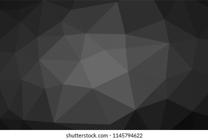 Dark Silver, Gray vector low poly layout. A completely new color illustration in a vague style. Brand new design for your business.