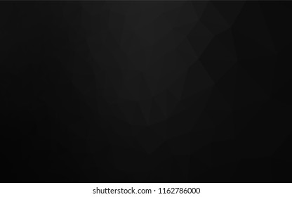 Dark Silver, Gray vector low poly texture. Colorful illustration in abstract style with gradient. A new texture for your design.