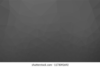 Dark Silver, Gray vector low poly texture. A sample with polygonal shapes. A completely new template for your business design.
