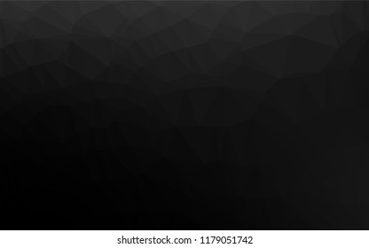Dark Silver, Gray vector low poly texture. Shining colored illustration in a Brand new style. Triangular pattern for your business design.