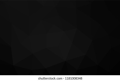 Dark Silver, Gray vector low poly cover. An elegant bright illustration with gradient. The elegant pattern can be used as part of a brand book.