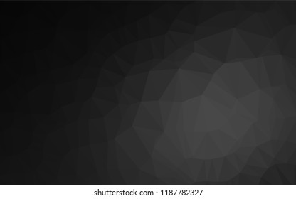 Dark Silver, Gray vector low poly layout. A completely new color illustration in a vague style. The best triangular design for your business.