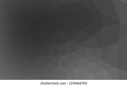Dark Silver, Gray vector low poly texture. Creative geometric illustration in Origami style with gradient. The elegant pattern can be used as part of a brand book.