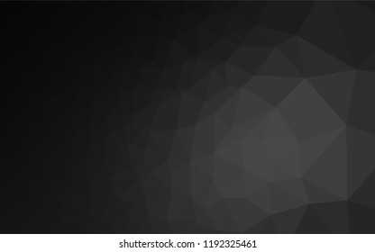 Dark Silver, Gray vector low poly layout. A vague abstract illustration with gradient. The completely new template can be used for your brand book.