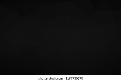Dark Silver, Gray vector low poly layout. A sample with polygonal shapes. A new texture for your design.