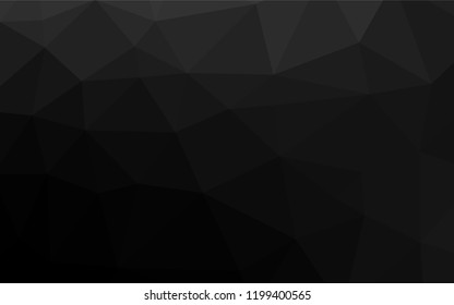 Dark Silver, Gray vector low poly layout. A vague abstract illustration with gradient. A completely new template for your business design.