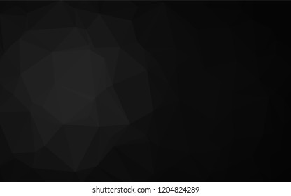 Dark Silver, Gray vector low poly texture. Colorful illustration in abstract style with gradient. A completely new design for your business.