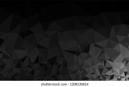 Dark Silver, Gray vector low poly texture. A completely new color illustration in a vague style. A completely new template for your business design.
