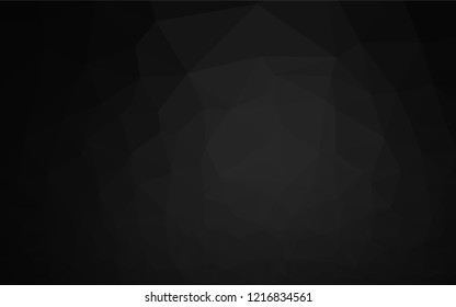 Dark Silver, Gray vector low poly cover. Colorful abstract illustration with gradient. A completely new design for your business.