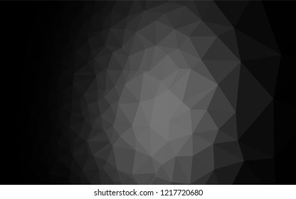 Dark Silver, Gray vector low poly layout. A vague abstract illustration with gradient. A completely new design for your business.