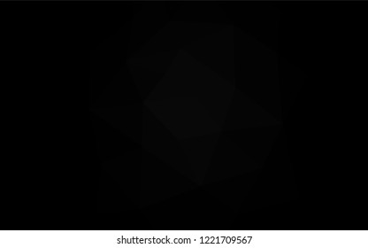 Dark Silver, Gray vector low poly layout. A completely new color illustration in a vague style. The polygonal design can be used for your web site.