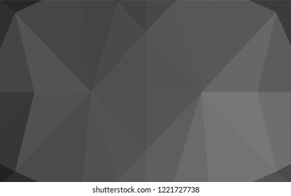 Dark Silver, Gray vector low poly layout. Modern geometrical abstract illustration with gradient. A completely new template for your business design.