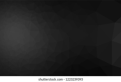 Dark Silver, Gray vector low poly cover. Brand new colored illustration in blurry style with gradient. The elegant pattern can be used as part of a brand book.