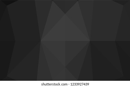 Dark Silver, Gray vector low poly layout. Colorful illustration in abstract style with gradient. A completely new template for your business design.