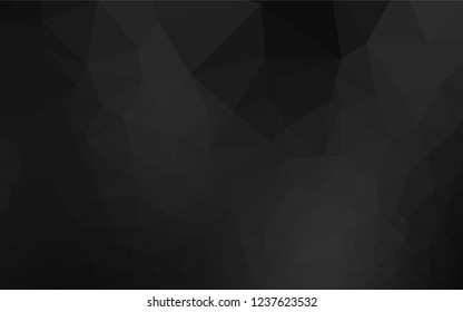 Dark Silver, Gray vector low poly cover. Creative geometric illustration in Origami style with gradient. A completely new design for your business.