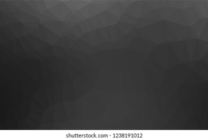 Dark Silver, Gray vector low poly cover. Glitter abstract illustration with an elegant design. The completely new template can be used for your brand book.