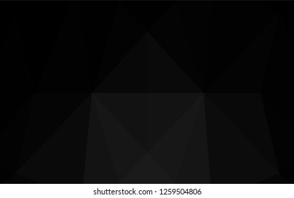 Dark Silver, Gray vector low poly layout. A completely new color illustration in a vague style. Brand new design for your business.