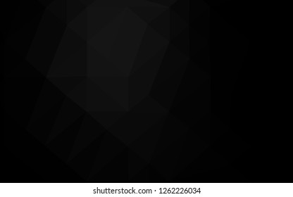 Dark Silver, Gray vector low poly layout. Geometric illustration in Origami style with gradient. Triangular pattern for your business design.