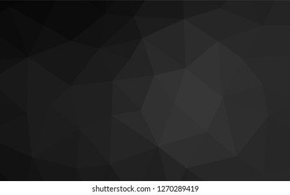 Dark Silver, Gray vector low poly cover. An elegant bright illustration with gradient. Brand new style for your business design.