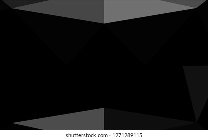 Dark Silver, Gray vector low poly texture. A vague abstract illustration with gradient. A completely new template for your business design.