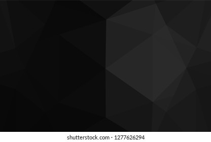 Dark Silver, Gray vector low poly cover. Creative illustration in halftone style with gradient. Brand new style for your business design.