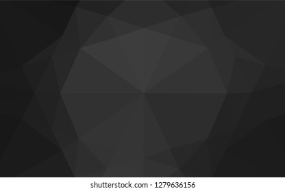 Dark Silver, Gray vector low poly cover. Colorful abstract illustration with gradient. The template can be used as a background for cell phones.