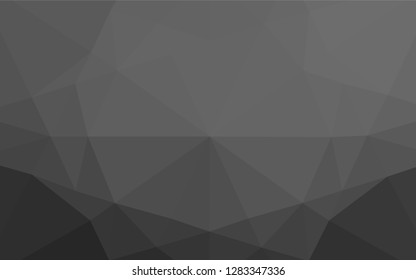 Dark Silver, Gray vector low poly texture. A completely new color illustration in a vague style. Brand new design for your business.