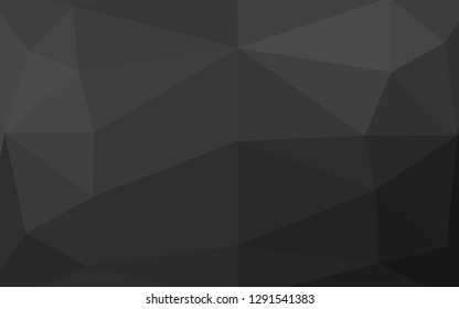 Dark Silver, Gray vector low poly cover. Brand new colorful illustration in with gradient. Textured pattern for background.