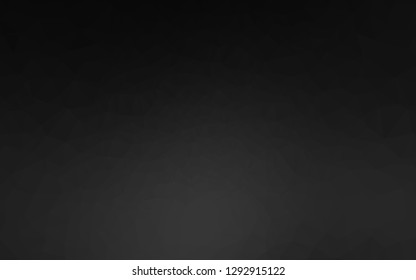 Dark Silver, Gray vector low poly cover. Glitter abstract illustration with an elegant design. Template for your brand book.