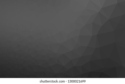 Dark Silver, Gray vector low poly layout. Brand new colorful illustration in with gradient. Brand new design for your business.
