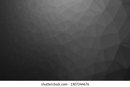 Dark Silver, Gray vector low poly layout. Modern geometrical abstract illustration with gradient. Polygonal design for your web site.