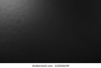 Dark Silver, Gray vector low poly layout. Colorful illustration in Origami style with gradient.  Completely new template for your business design.