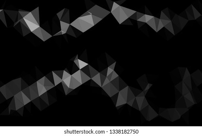 Dark Silver, Gray vector low poly layout. A vague abstract illustration with gradient. Elegant pattern for a brand book.