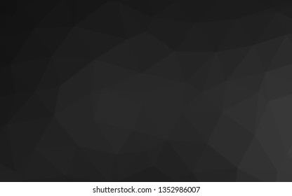 Dark Silver, Gray vector low poly texture. An elegant bright illustration with gradient. Completely new template for your business design.