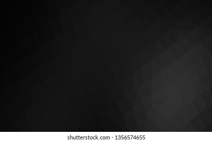 Dark Silver, Gray vector low poly cover. A vague abstract illustration with gradient. Elegant pattern for a brand book.