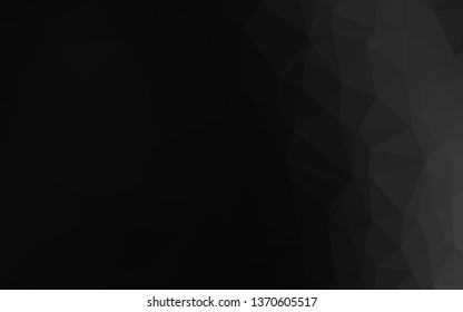 Dark Silver, Gray vector low poly texture. A completely new color illustration in a vague style. Completely new design for your business.