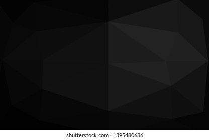Dark Silver, Gray vector low poly layout. Brand new colorful illustration in with gradient. Triangular pattern for your business design.