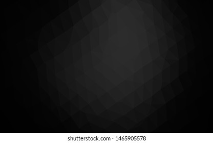 Dark Silver, Gray vector low poly cover. Modern geometrical abstract illustration with gradient. Brand new style for your business design.