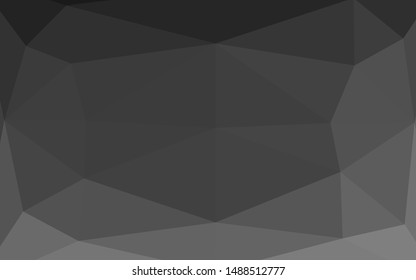 Dark Silver, Gray vector low poly layout. Brand new colorful illustration in with gradient. Template for a cell phone background.