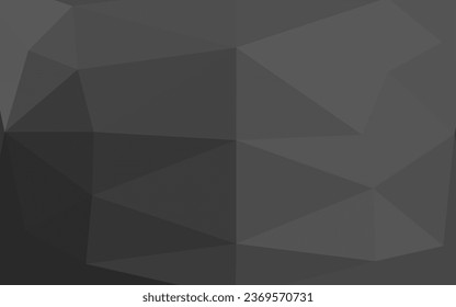 Dark Silver, Gray vector low poly texture. Colorful illustration in Origami style with gradient.  Brand new style for your business design.