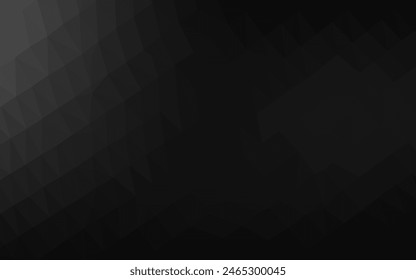 Dark Silver, Gray vector low poly cover. An elegant bright illustration with gradient. Brand new style for your business design.